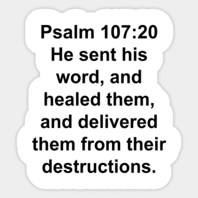 Psalm 107 20 King James Version KJV Bible Verse Typography Psalm psalm-107-20-king-james-version-kjv-bible-verse-typography-psalm